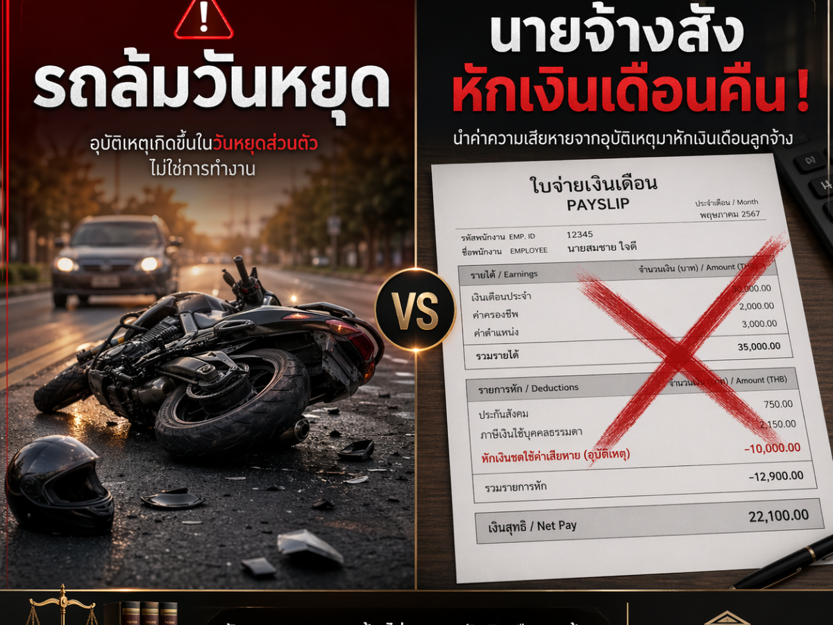 พนักงานป่วยจากอุบัติเหตุส่วนตัว นายจ้างยังต้องจ่ายค่าจ้างวันลาป่วยอยู่ไหม?