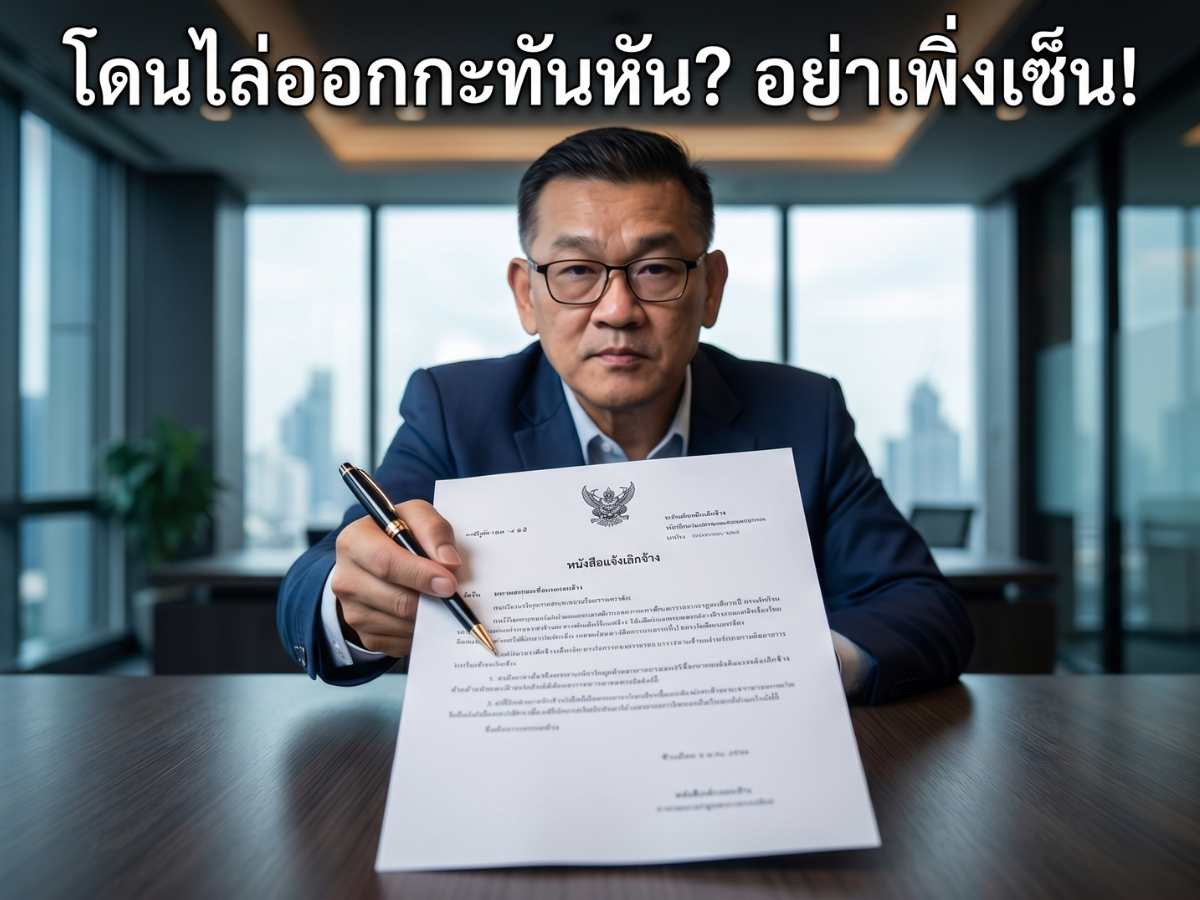 ถูกเลิกจ้างกะทันหัน อย่าเพิ่งเซ็นใบลาออก เช็กลิสต์ 5 สิทธิที่ต้องได้จากนายจ้างก่อน