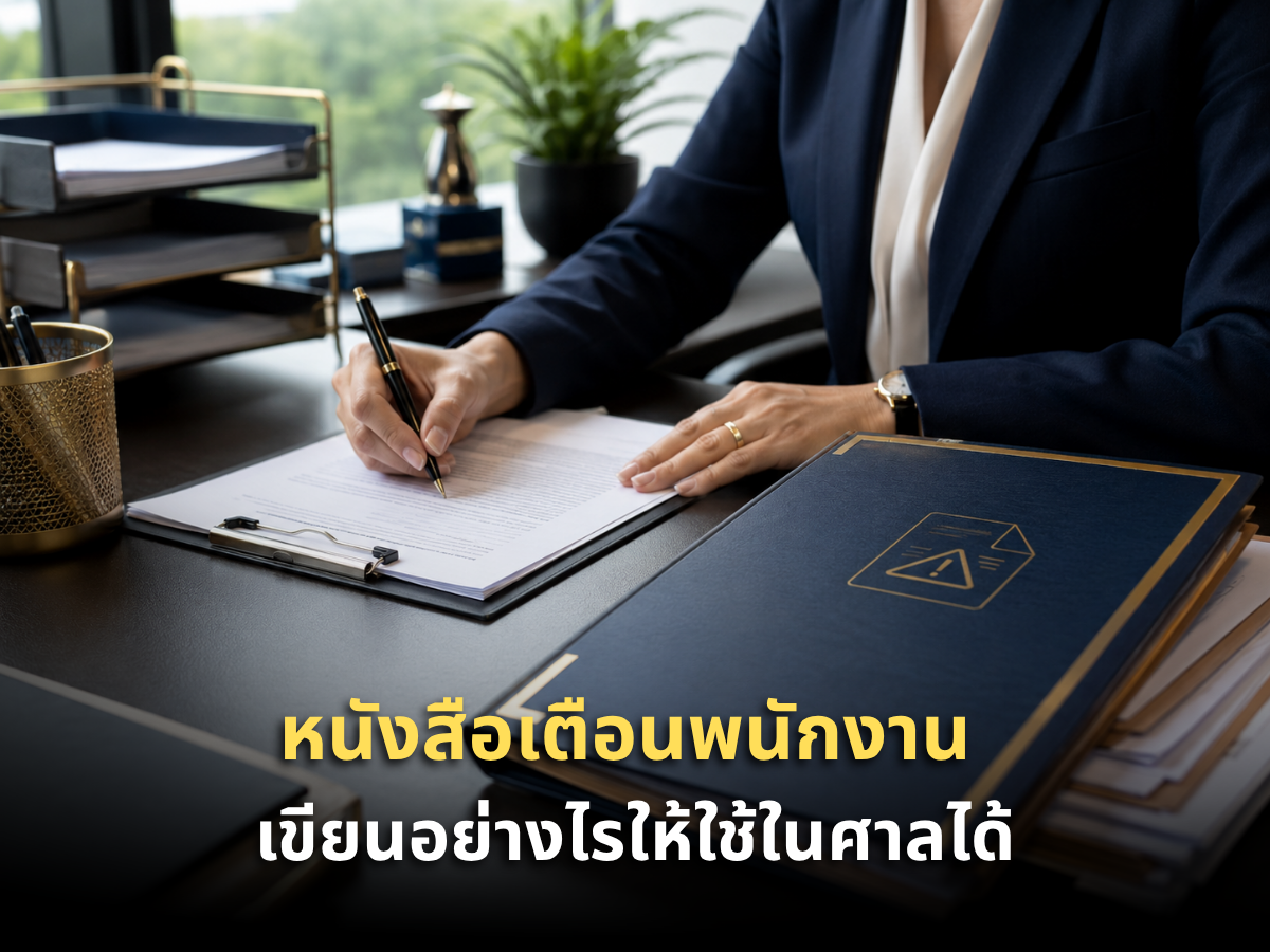 หนังสือเตือนพนักงาน เขียนอย่างไรให้ใช้ในศาลได้