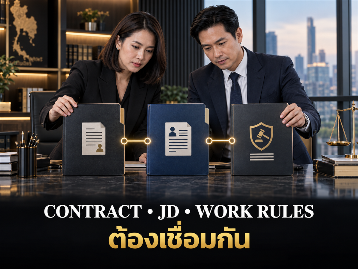 Employment Contract – JD – Work Rules ต้องเชื่อมกันอย่างไร ถึงจะใช้บริหารพนักงานได้จริง