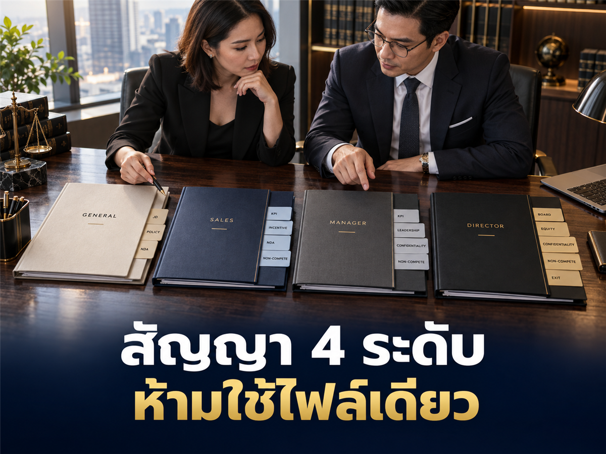 สัญญาจ้างพนักงานทั่วไป / Sales / Manager / Director ทำไมไม่ควรใช้ฉบับเดียวกัน