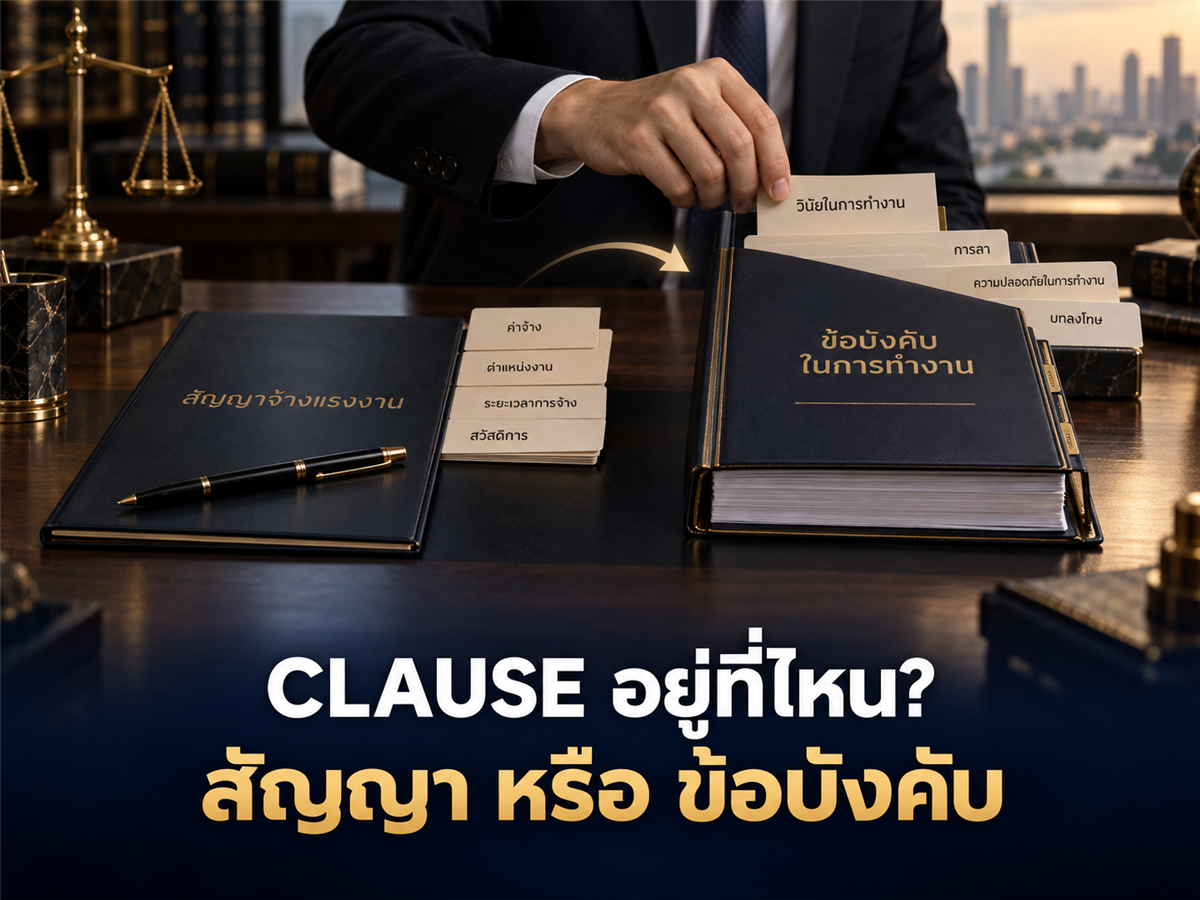 Clause ไหนควรอยู่ใน “สัญญาจ้าง” และ Clause ไหนควรไปอยู่ใน “ข้อบังคับ”