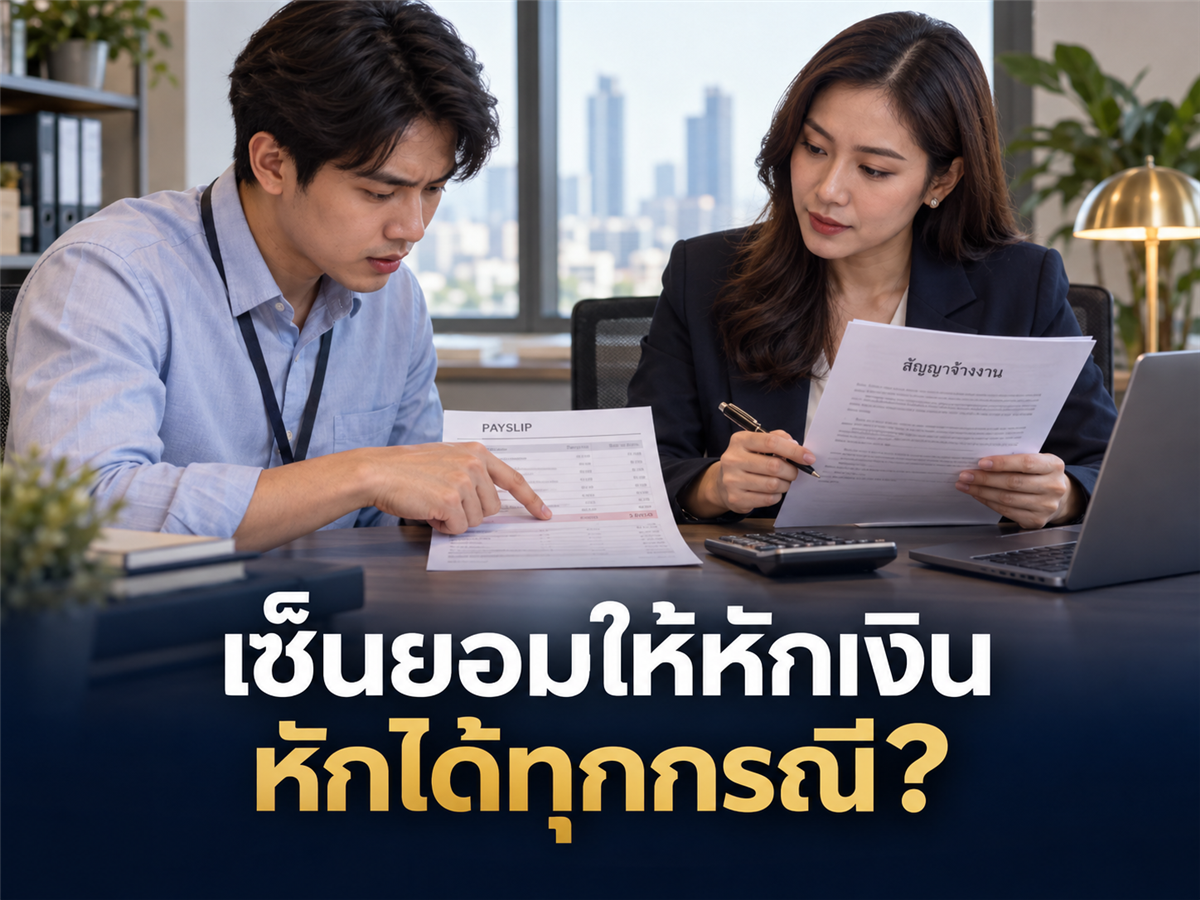 เขียนในสัญญาว่า “ลูกจ้างยินยอมให้หักเงินได้” บริษัทหักค่าจ้างได้ทุกกรณีจริงไหม?