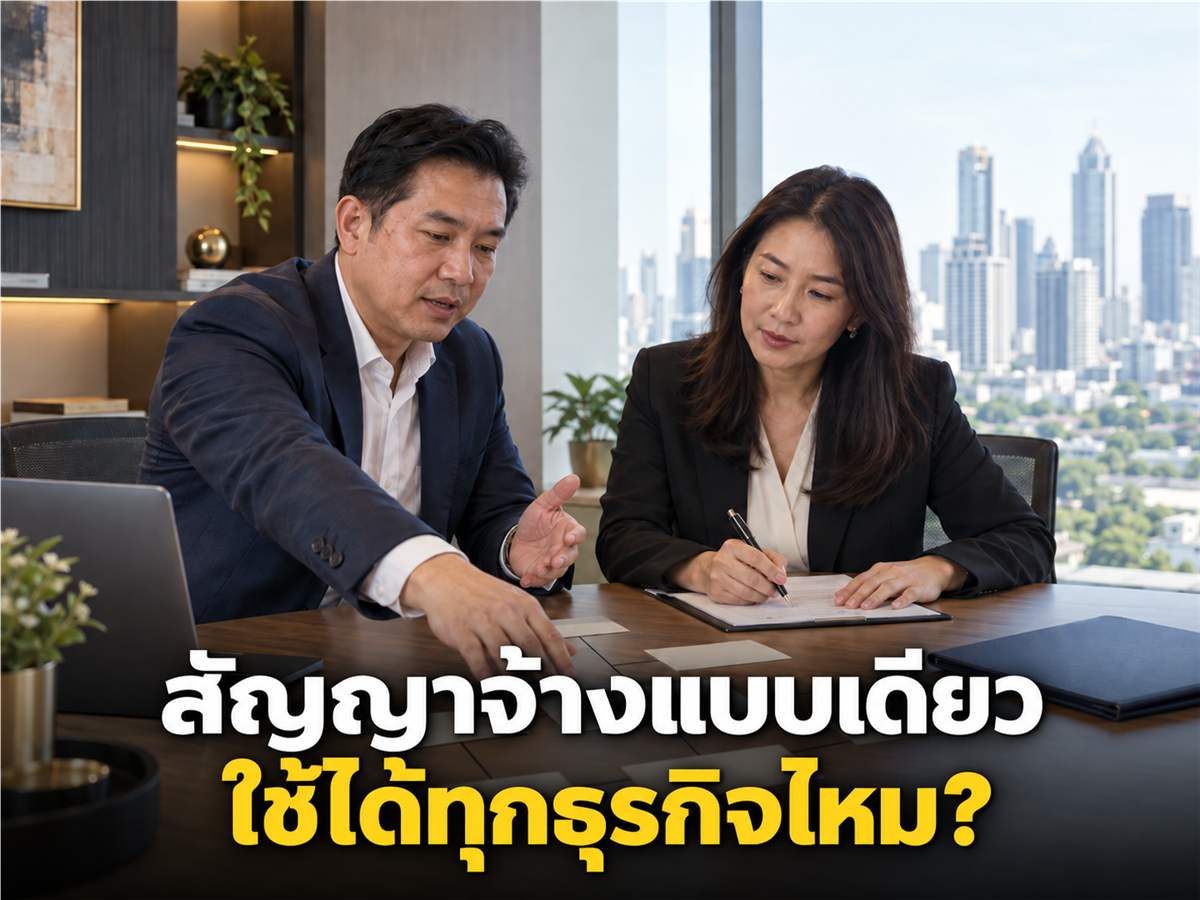 ธุรกิจบริการ โรงงาน โลจิสติกส์ Sales และ Tech ควรมีสัญญาจ้างต่างกันตรงไหน