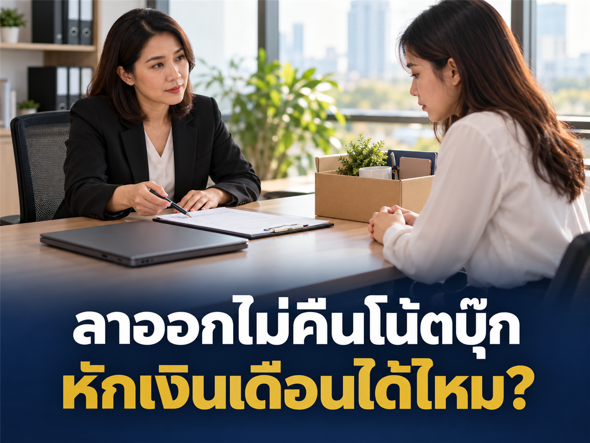 ลาออกแล้วไม่คืนโน้ตบุ๊กบริษัท HR หักค่าจ้างได้ไหม? สัญญาจ้างต้องเขียนเรื่องคืนทรัพย์สินอย่างไร