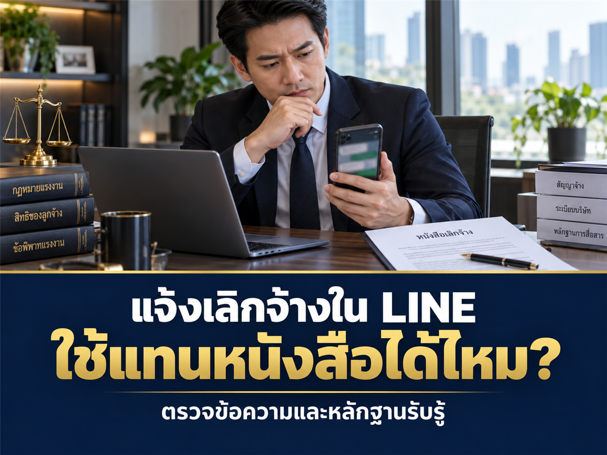 แจ้งเลิกจ้างทาง LINE หรืออีเมลแล้ว ต้องออกหนังสืออีกไหม?