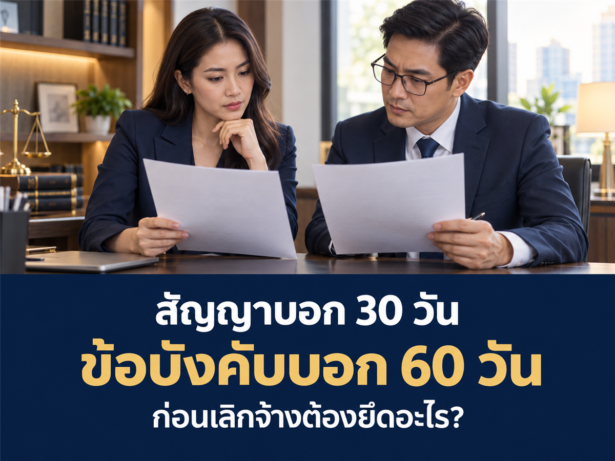 สัญญาจ้างกำหนดแจ้งล่วงหน้า 30 วัน แต่ข้อบังคับเขียน 60 วัน ก่อนเลิกจ้างต้องยึดอะไร?