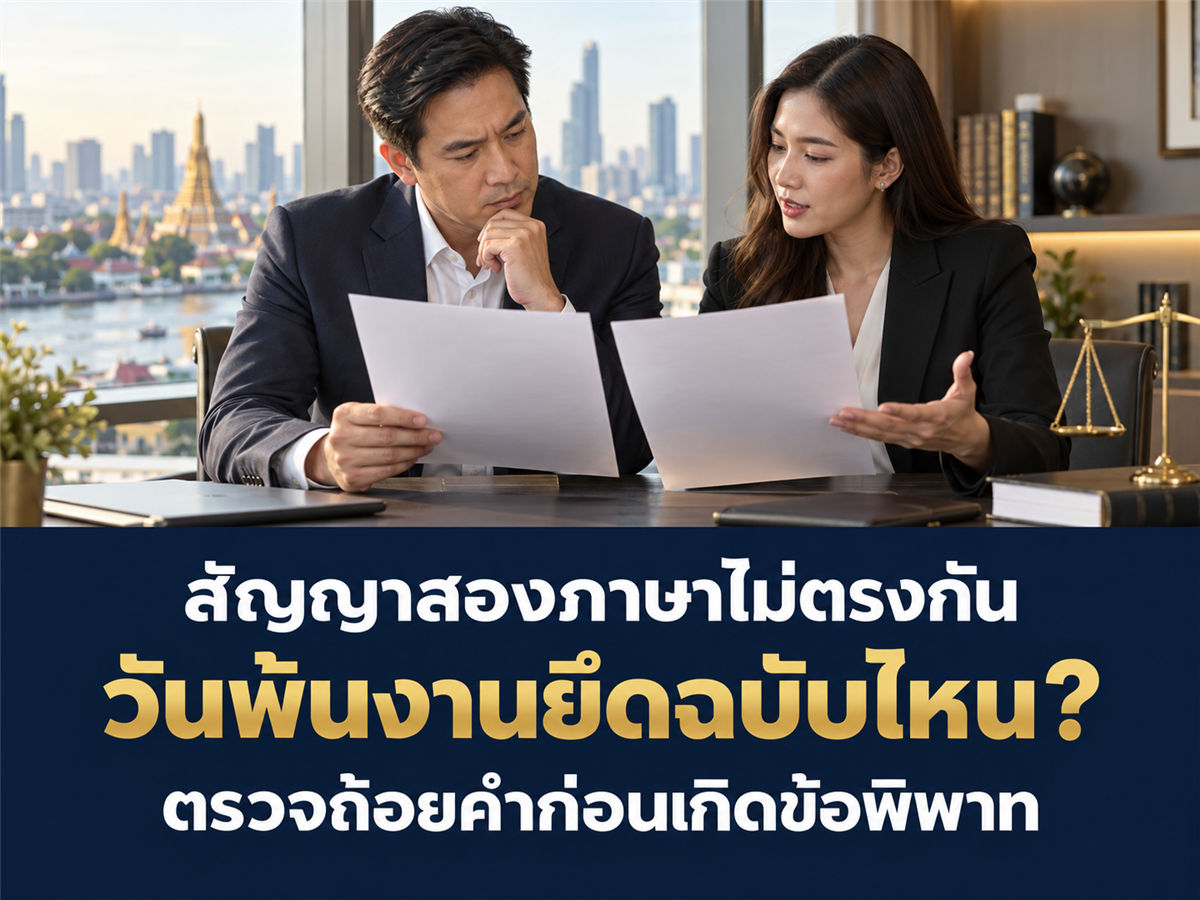 สัญญาจ้างกับคู่มือพนักงานมีหลายภาษา ถ้อยคำเรื่องสิ้นสุดการจ้างไม่ตรงกันต้องแก้อย่างไร?